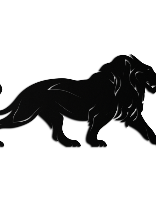 Load image into Gallery viewer, Majestic Lion Wall Art - Steel Wall Decor for Home and Office -KAF002