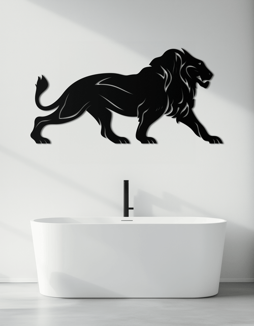 Load image into Gallery viewer, Majestic Lion Wall Art - Steel Wall Decor for Home and Office -KAF002