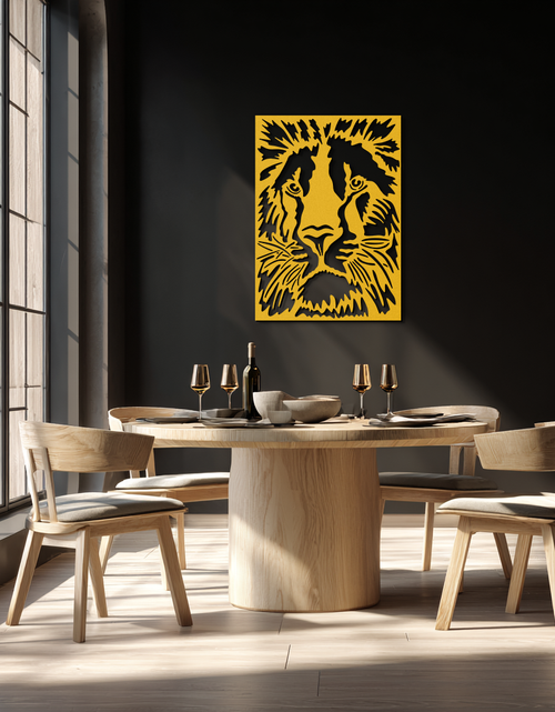 Load image into Gallery viewer, Tiger Face Metal Wall Art - Steel Wall Decor for Home and Office - KAF005