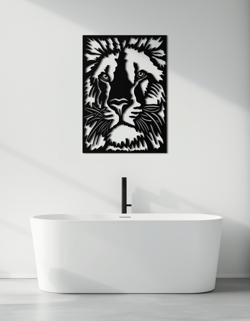 Load image into Gallery viewer, Tiger Face Metal Wall Art - Steel Wall Decor for Home and Office - KAF005