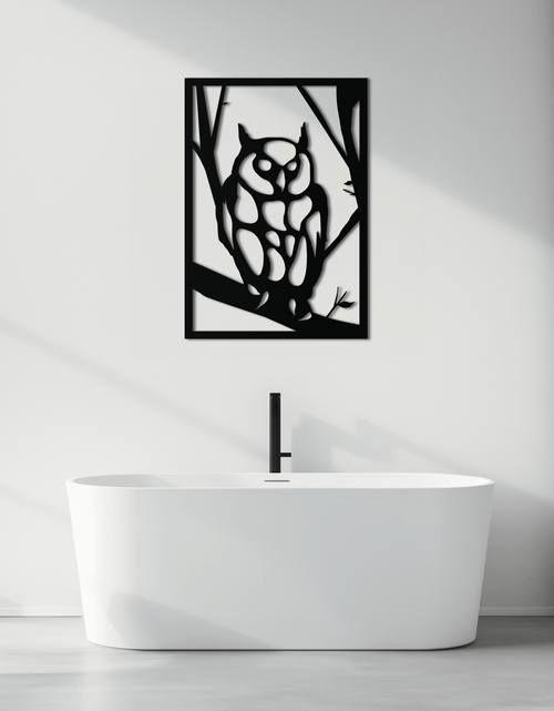 Load image into Gallery viewer, Owl Metal Wall Art - Steel Wall Decor for Home and Office - KAF006