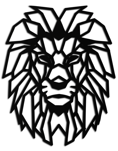 Load image into Gallery viewer, Geometric Lion Metal Wall Art - Steel Wall Decor for Home and Office - KAF008