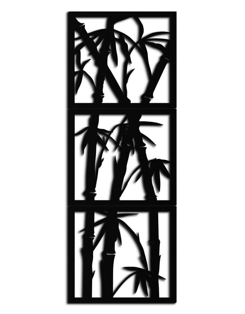 Load image into Gallery viewer, Bamboo Panel Metal Wall Art - Steel Wall Decor for Home and Office - KAF011
