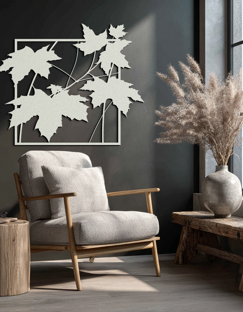 Load image into Gallery viewer, Maple Leaf Metal Wall Art - Steel Wall Decor for Home and Office - KAF012