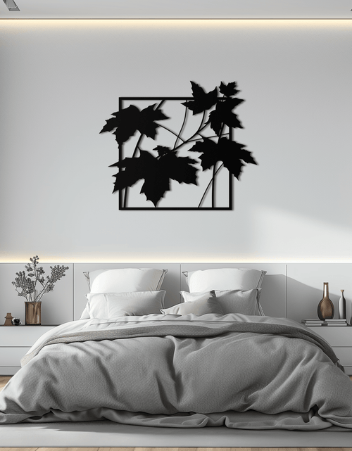 Load image into Gallery viewer, Maple Leaf Metal Wall Art - Steel Wall Decor for Home and Office - KAF012