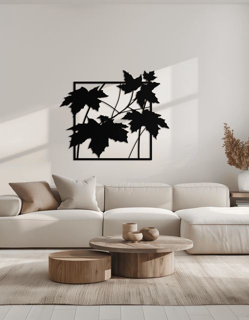 Load image into Gallery viewer, Maple Leaf Metal Wall Art - Steel Wall Decor for Home and Office - KAF012