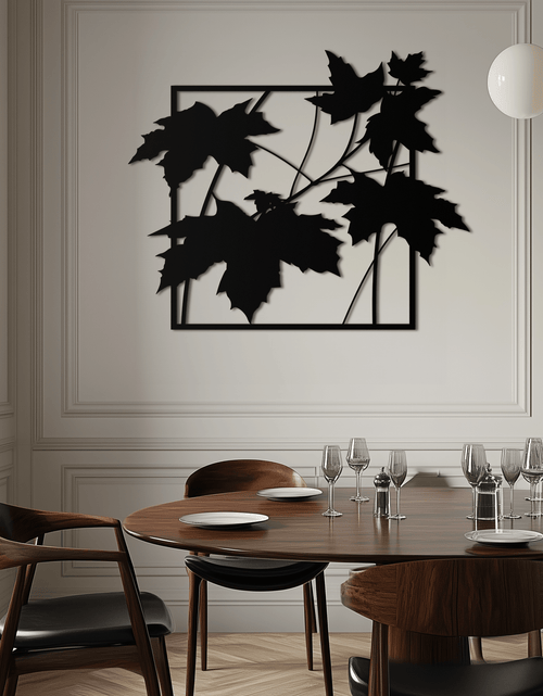 Load image into Gallery viewer, Maple Leaf Metal Wall Art - Steel Wall Decor for Home and Office - KAF012