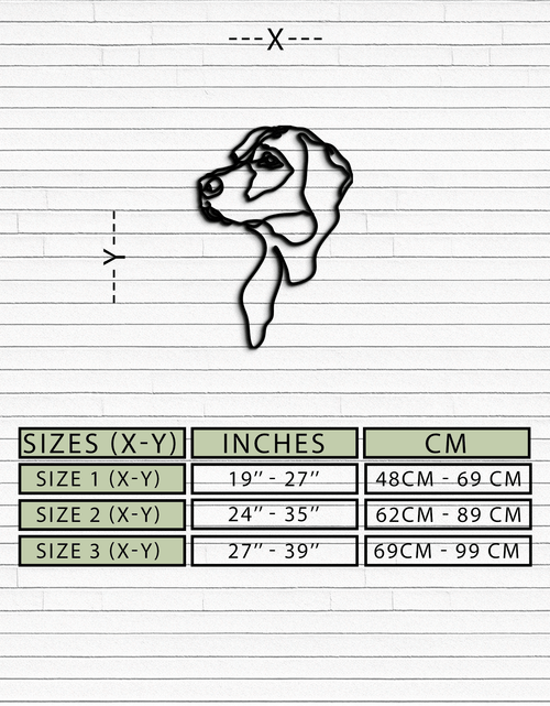 Load image into Gallery viewer, Minimalist Dog Line Art - Modern Metal Wall Decor - KAF027