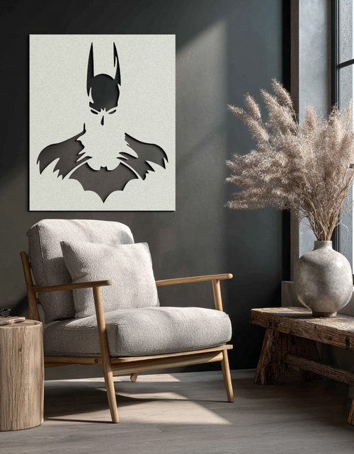 Load image into Gallery viewer, Dark Knight Metal Wall Art - Modern Steel Wall Decor - KAF034