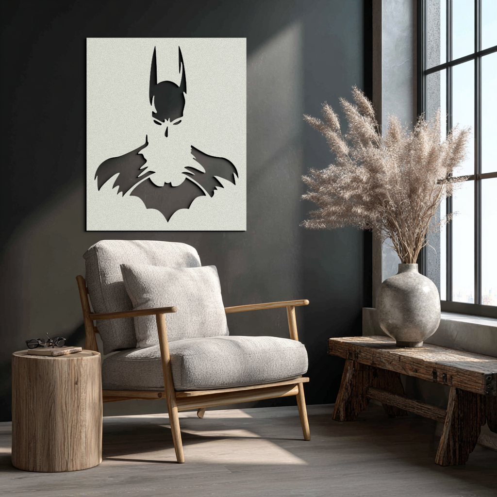 Dark Knight Metal Wall Art - Modern Steel Wall Decor - KAF034