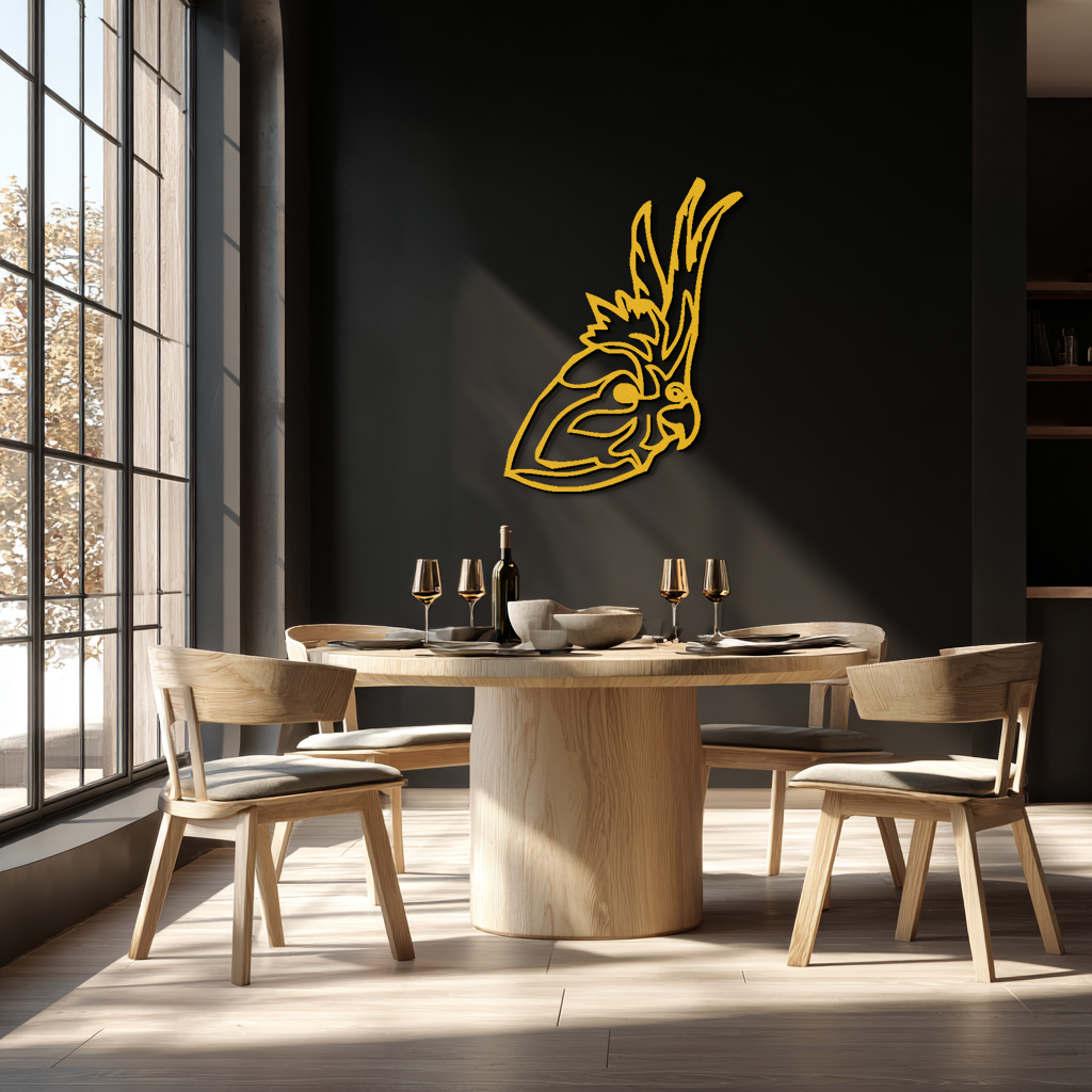 Rooster Metal Wall Art - Modern Farmhouse Steel Decor - KAF037