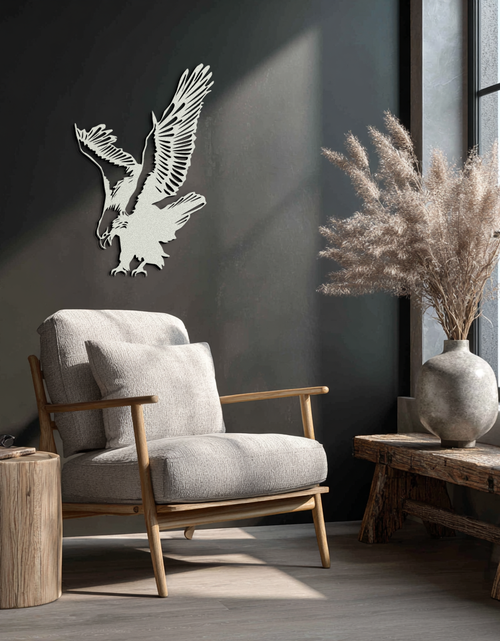 Load image into Gallery viewer, Majestic Eagle Metal Wall Art - Powerful Steel Bird Silhouette - KAF059