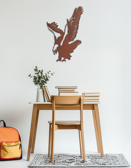 Load image into Gallery viewer, Majestic Eagle Metal Wall Art - Powerful Steel Bird Silhouette - KAF059