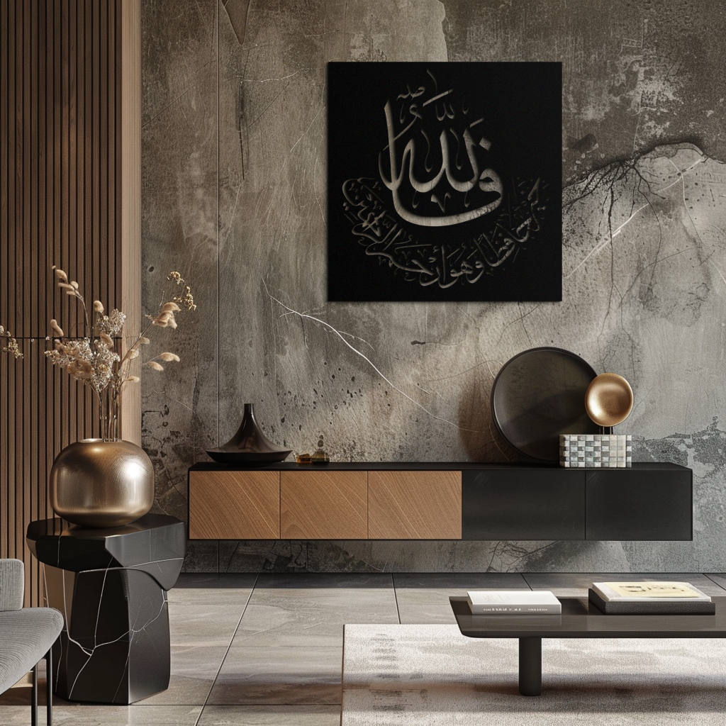 Yusuf 12 Metal Wall Art - Islamic Calligraphy Home Decor - KAF075