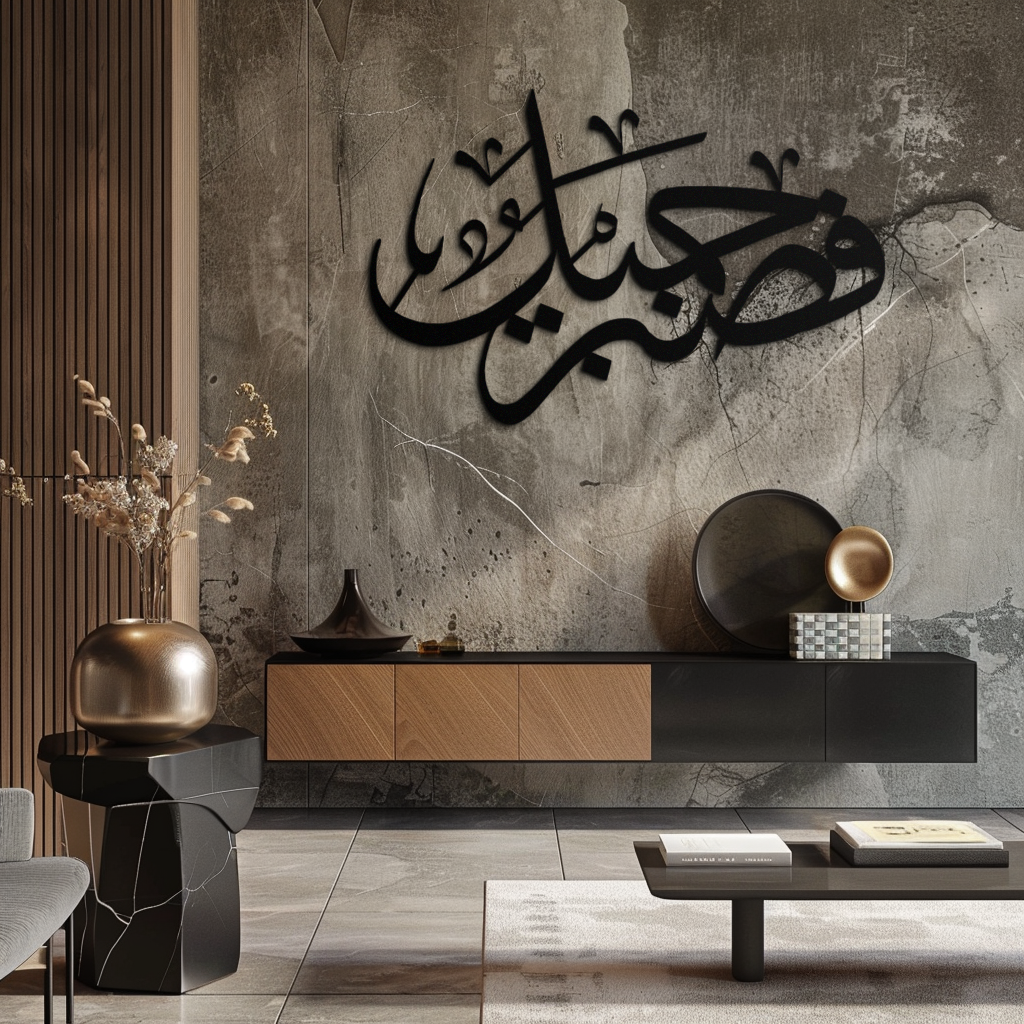 Yusuf 12 Arabic Calligraphy Metal Wall Art - Elegant Islamic Décor - KAF076
