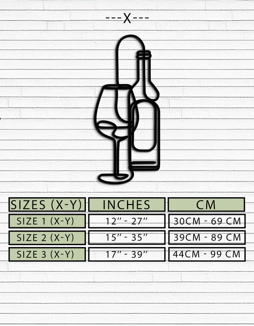 Load image into Gallery viewer, Wine Bottle & Glass Metal Wall Art - Modern Minimalist Bar Decor - KAF081