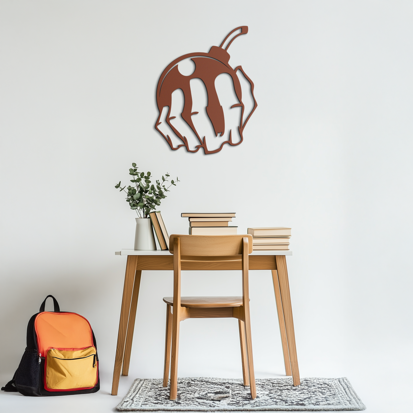 Bomb Hand Metal Wall Art - Edgy Modern Steel Decor - KAF085