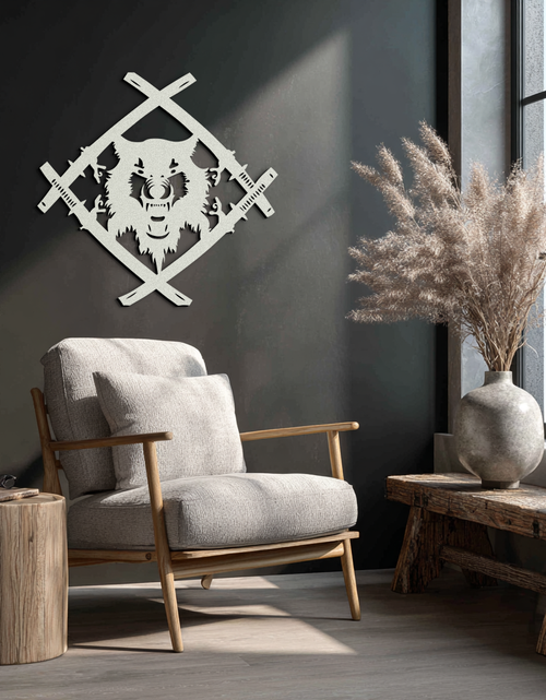 Load image into Gallery viewer, Samurai Wolf Metal Wall Art - Unique Warrior-Inspired Steel Decor - KAF087