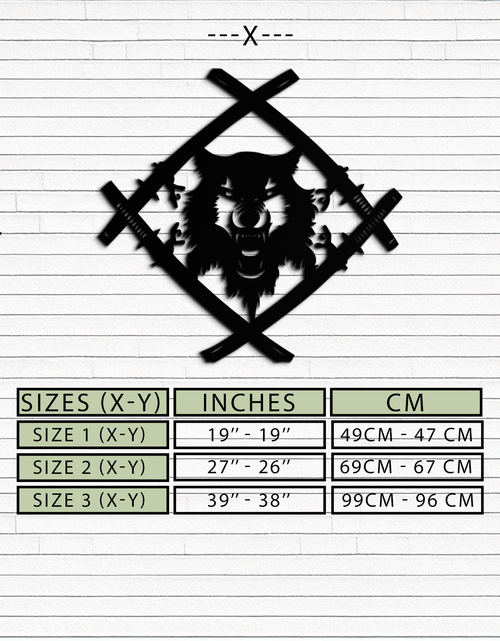Load image into Gallery viewer, Samurai Wolf Metal Wall Art - Unique Warrior-Inspired Steel Decor - KAF087