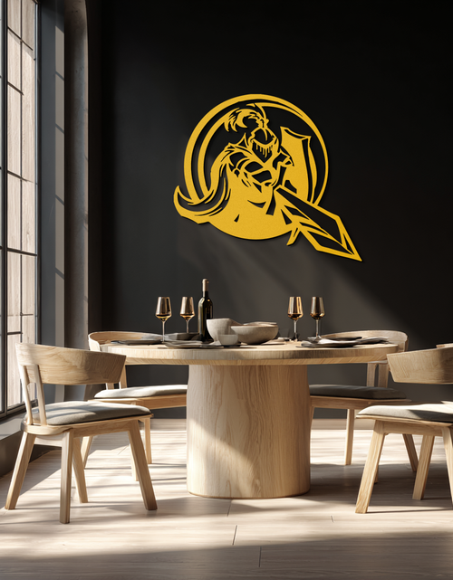Load image into Gallery viewer, Knight Metal Wall Art - Medieval Warrior Wall Decor - KAF089