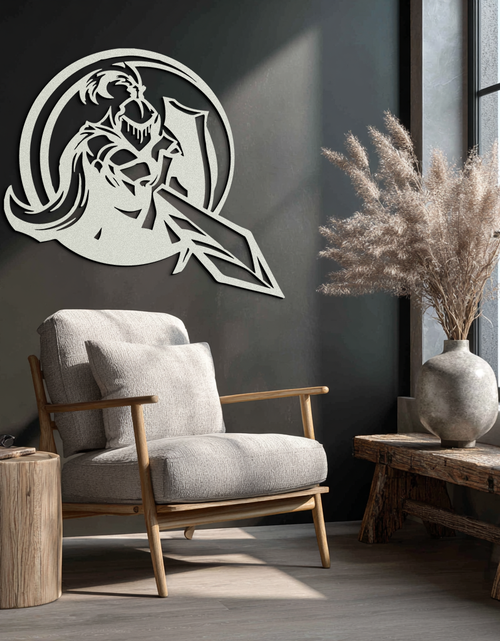 Load image into Gallery viewer, Knight Metal Wall Art - Medieval Warrior Wall Decor - KAF089