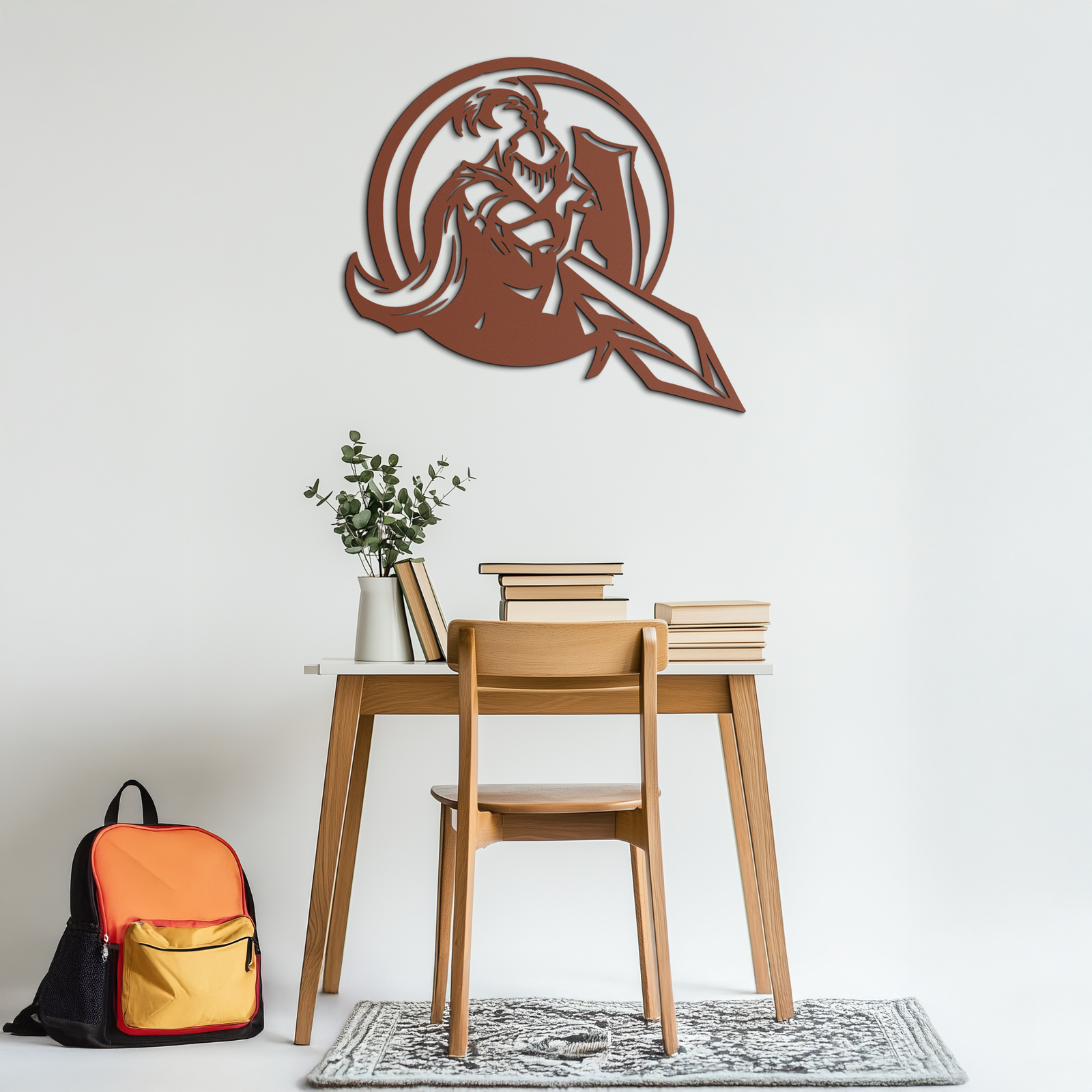Knight Metal Wall Art - Medieval Warrior Wall Decor - KAF089