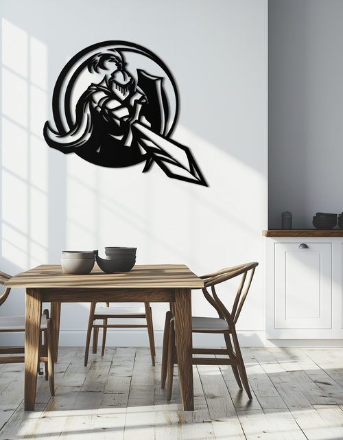 Load image into Gallery viewer, Knight Metal Wall Art - Medieval Warrior Wall Decor - KAF089