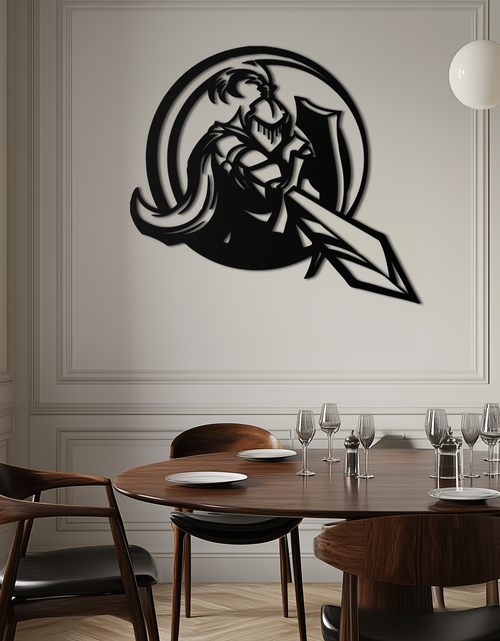 Load image into Gallery viewer, Knight Metal Wall Art - Medieval Warrior Wall Decor - KAF089