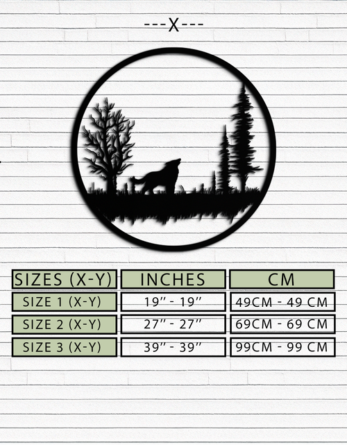 Load image into Gallery viewer, Howling Wolf Metal Wall Art - Rustic Nature-Inspired Steel Decor - KAF092