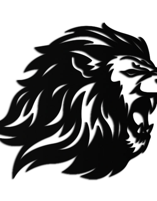 Load image into Gallery viewer, Roaring Lion Metal Wall Art - Fierce Jungle King Steel Decor - KAF095