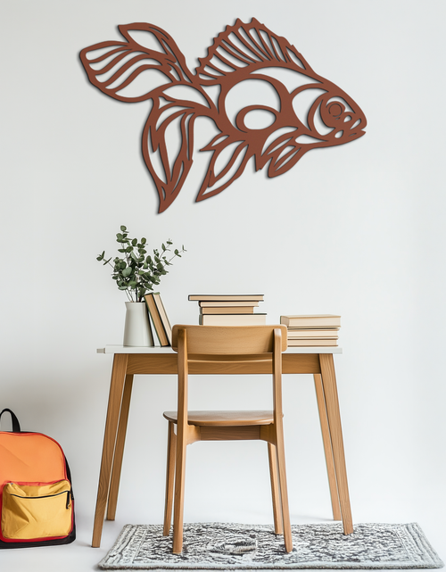 Load image into Gallery viewer, Abstract Fish Metal Wall Art - Modern Steel Wall Decor - KAF101