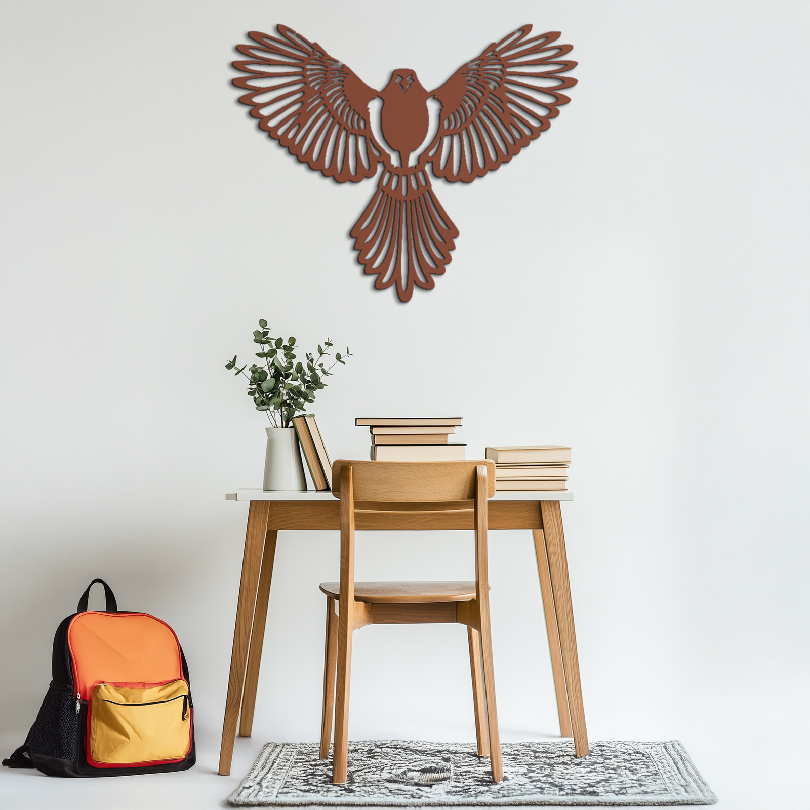 Flying Bird Metal Wall Art – Modern Minimalist Bird Silhouette Wall Decor - KAF104