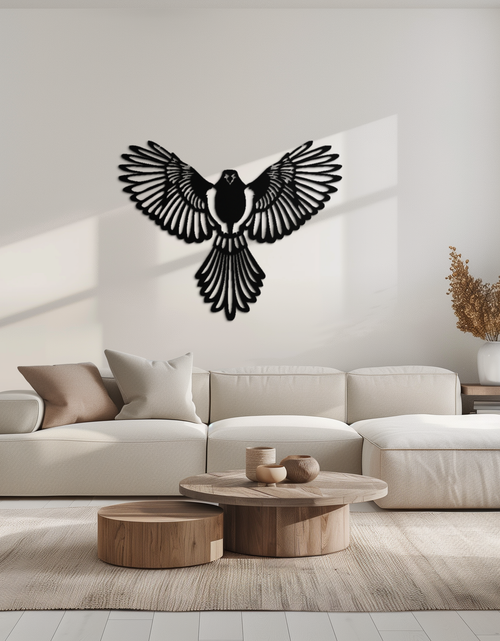 Load image into Gallery viewer, Flying Bird Metal Wall Art – Modern Minimalist Bird Silhouette Wall Decor - KAF104