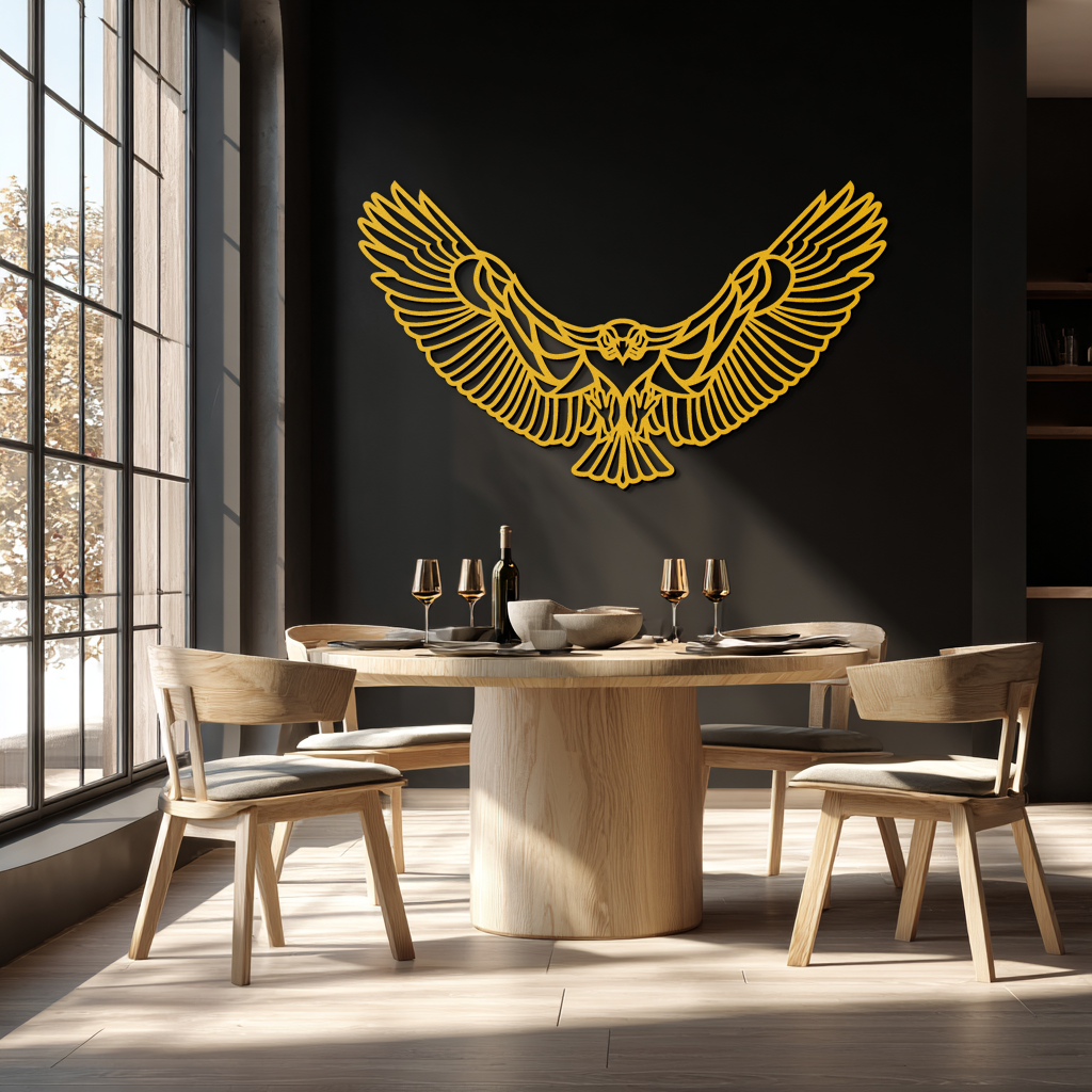 Soaring Eagle Metal Wall Art - Majestic Steel Wall Decor - KAF106
