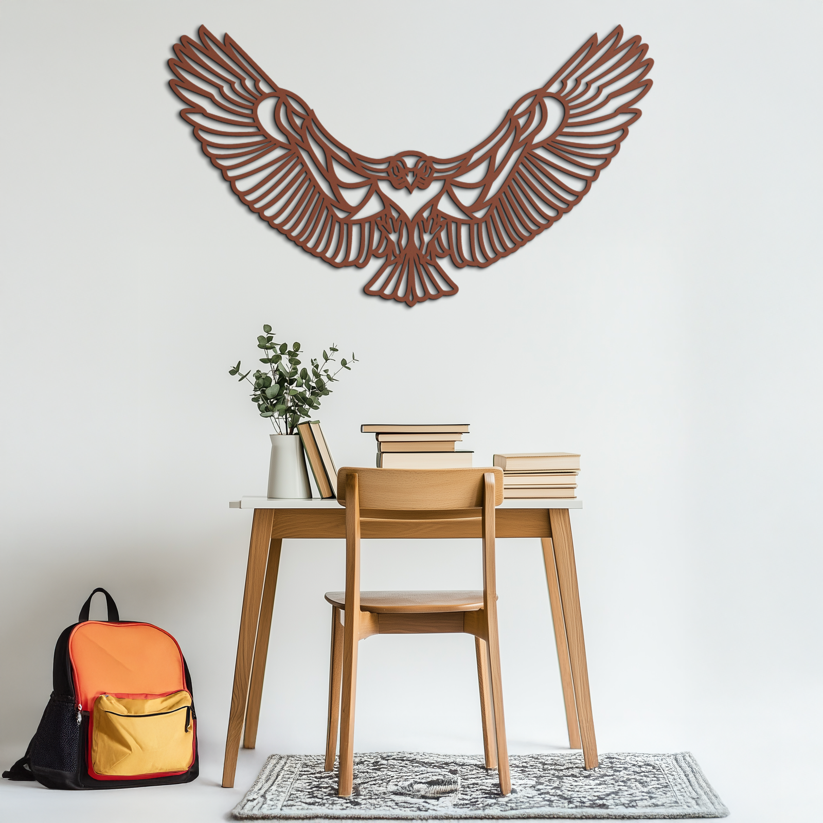 Soaring Eagle Metal Wall Art - Majestic Steel Wall Decor - KAF106