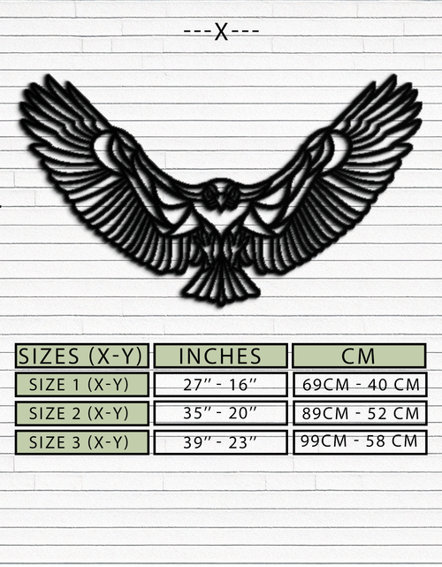 Load image into Gallery viewer, Soaring Eagle Metal Wall Art - Majestic Steel Wall Decor - KAF106