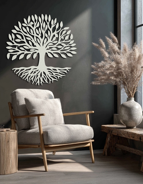 Load image into Gallery viewer, Tree of Life Metal Wall Art - Modern Steel Nature-Inspired Decor - KAF112