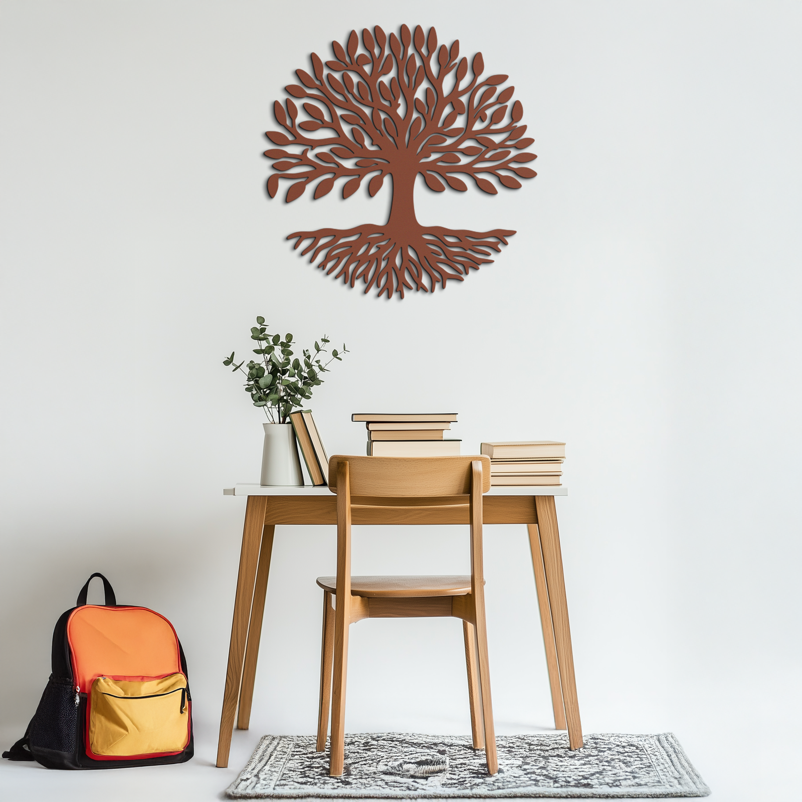 Tree of Life Metal Wall Art - Modern Steel Nature-Inspired Decor - KAF112