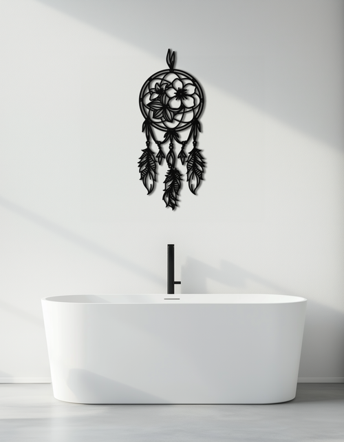 Load image into Gallery viewer, Dreamcatcher Metal Wall Art - Boho-Inspired Steel Wall Decor - KAF113
