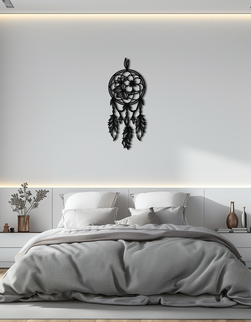 Load image into Gallery viewer, Dreamcatcher Metal Wall Art - Boho-Inspired Steel Wall Decor - KAF113
