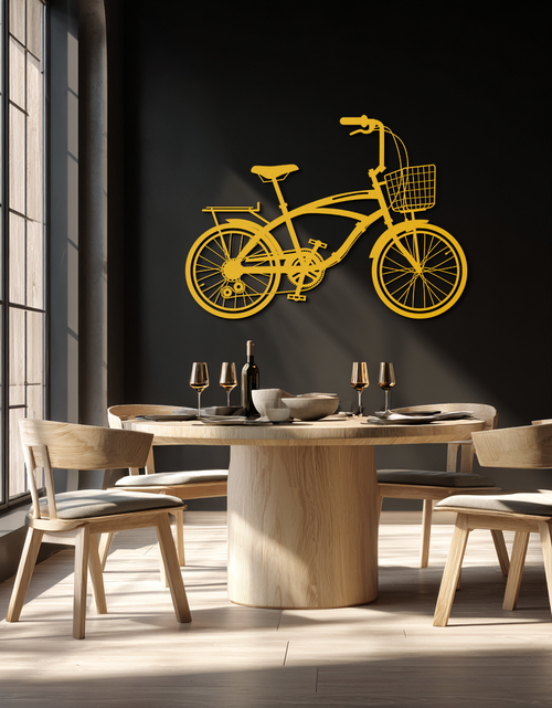 Load image into Gallery viewer, Bicycle Metal Wall Art - Modern Industrial Bike Decor - KAF124