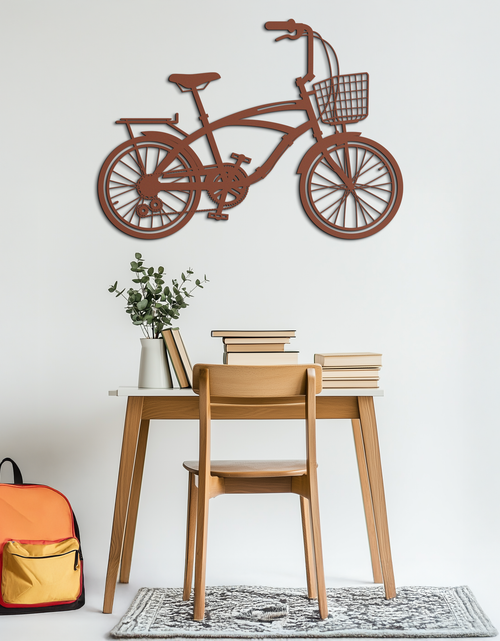 Load image into Gallery viewer, Bicycle Metal Wall Art - Modern Industrial Bike Decor - KAF124