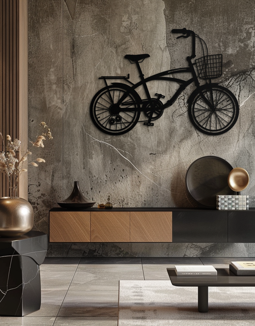 Load image into Gallery viewer, Bicycle Metal Wall Art - Modern Industrial Bike Decor - KAF124