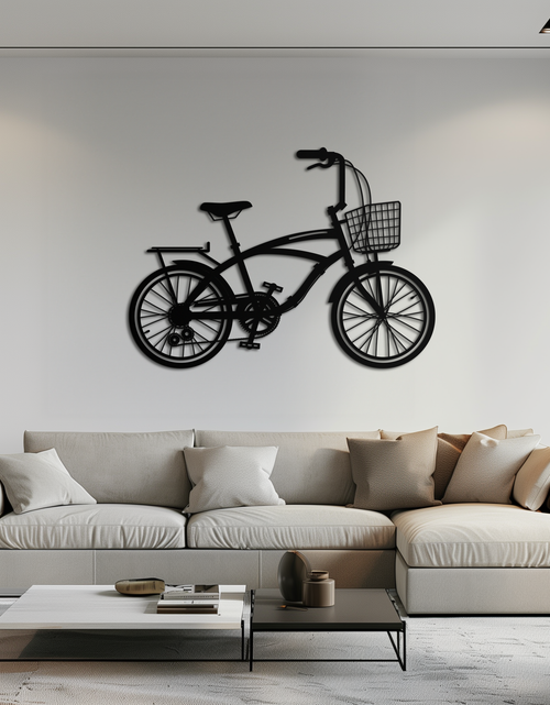 Load image into Gallery viewer, Bicycle Metal Wall Art - Modern Industrial Bike Decor - KAF124