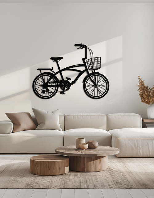 Load image into Gallery viewer, Bicycle Metal Wall Art - Modern Industrial Bike Decor - KAF124