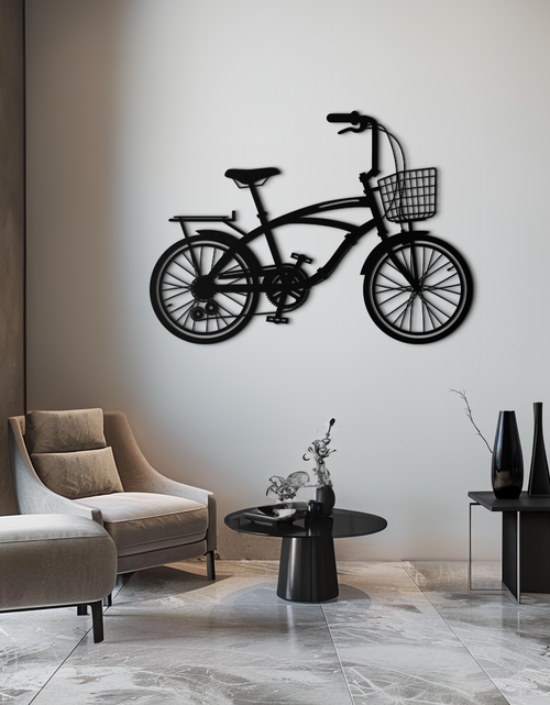 Load image into Gallery viewer, Bicycle Metal Wall Art - Modern Industrial Bike Decor - KAF124