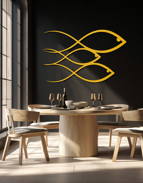 Load image into Gallery viewer, Minimalist Fish Metal Wall Art – Modern Coastal Decor - KAF139