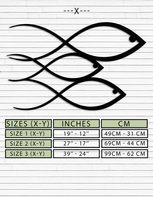 Load image into Gallery viewer, Minimalist Fish Metal Wall Art – Modern Coastal Decor - KAF139