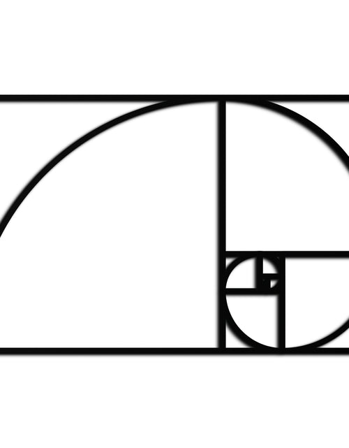 Load image into Gallery viewer, Golden Ratio Spiral Metal Wall Art - Elegant Geometric Design - KAF141