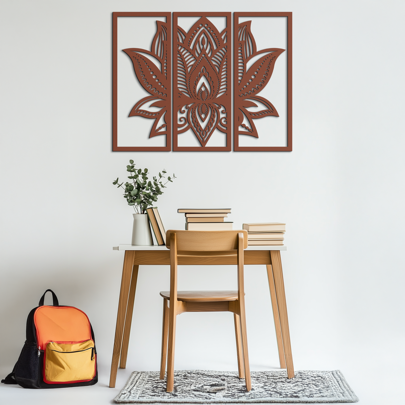 Mandala Lotus Metal Wall Art - Elegant & Spiritual Home Decor - KAF148